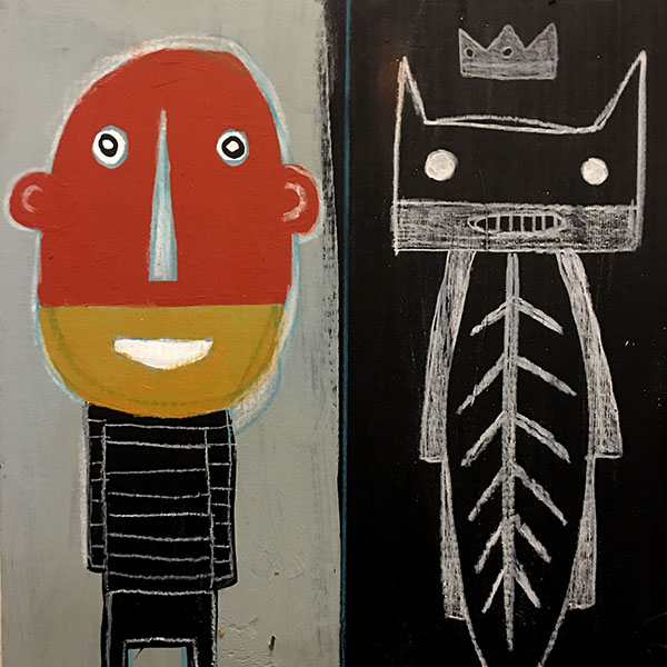 Duo Painting by Randy Fishboy Clark