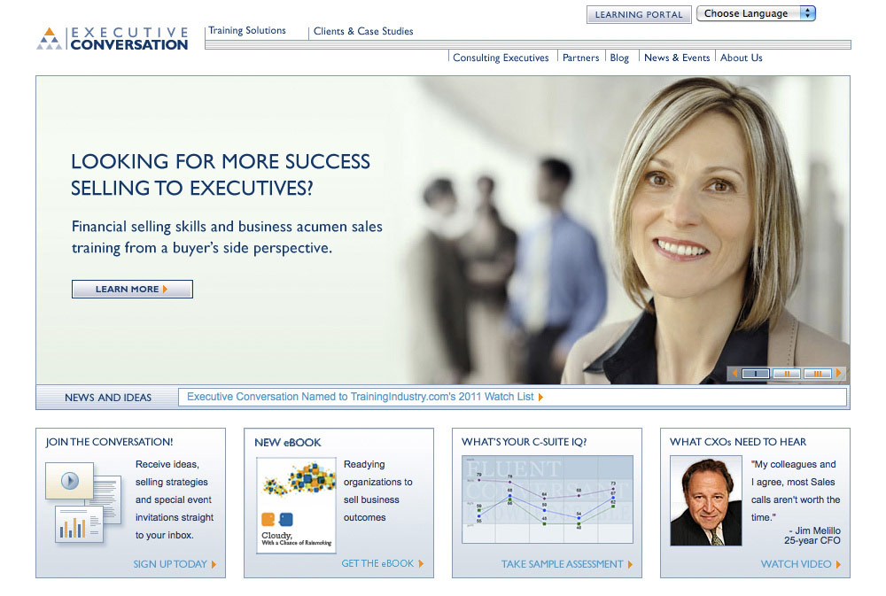 Executive Conversation Website