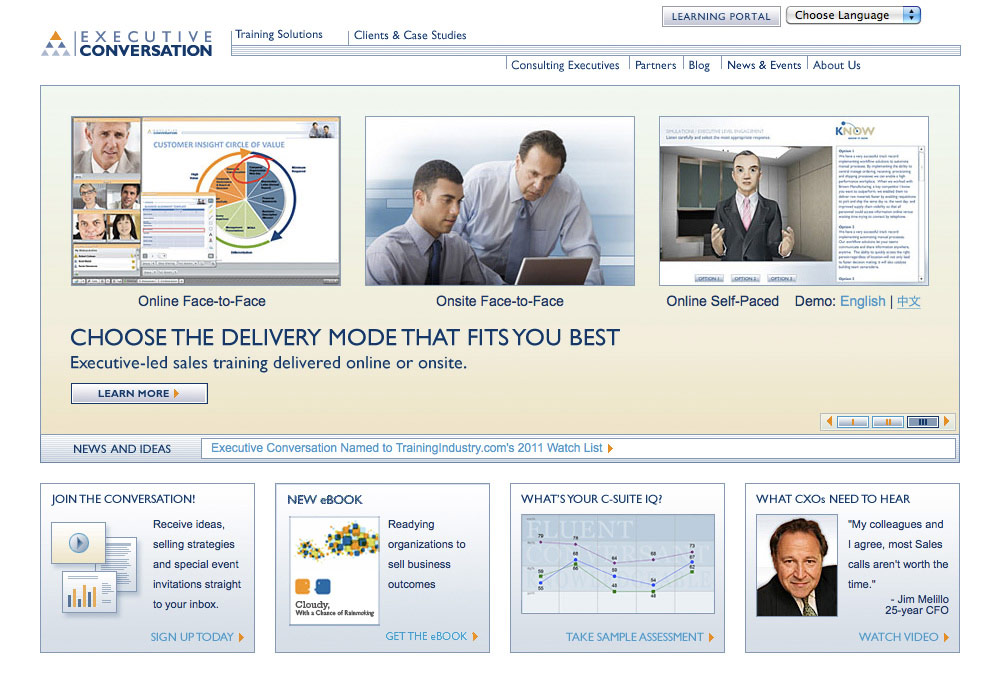 Executive Conversation Website