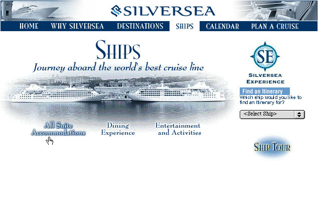 Sliversea website
